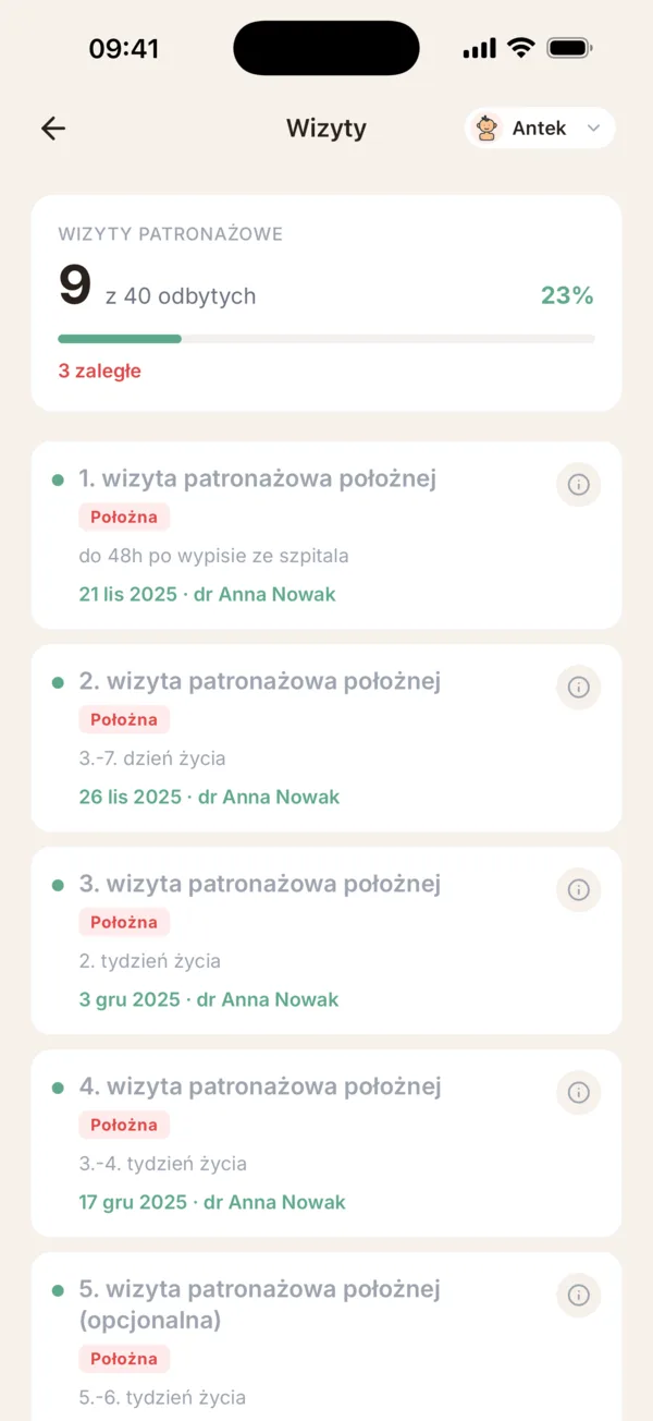 Wizyty lekarskie